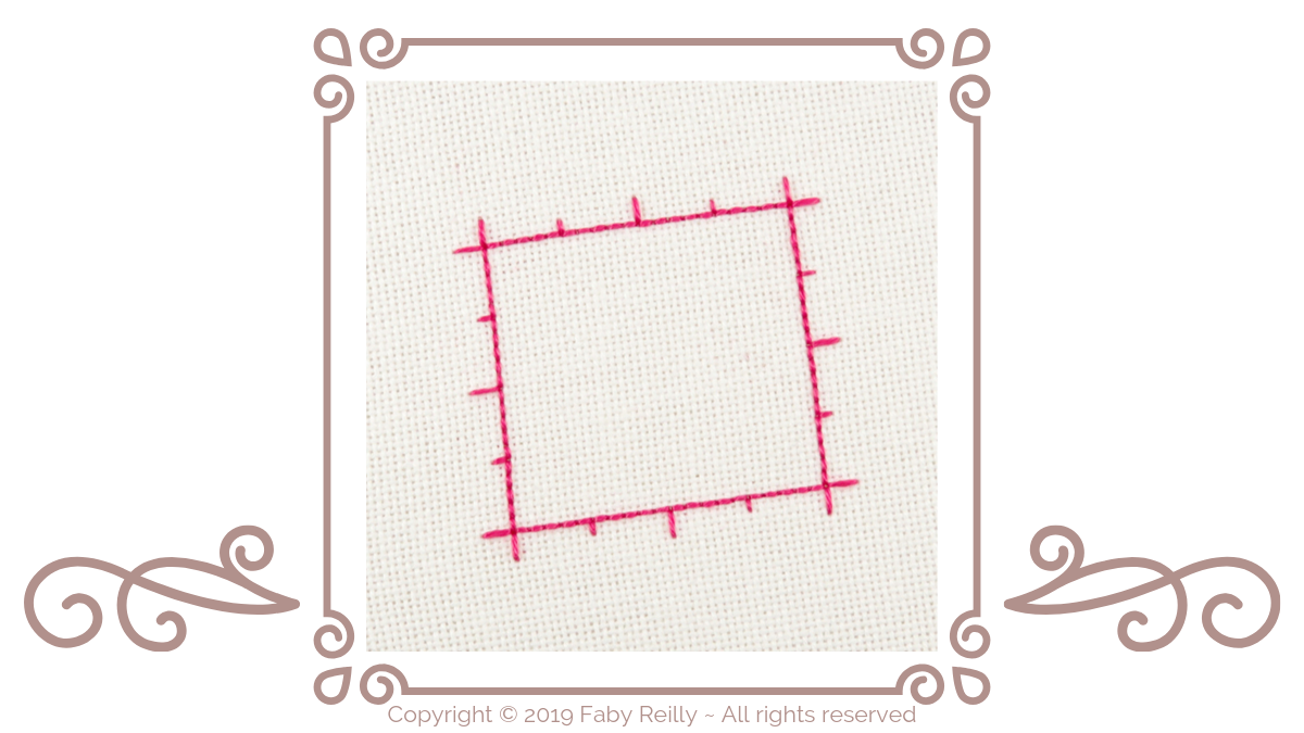 Stitch an Outline Tutorial Header - Faby Reilly Designs