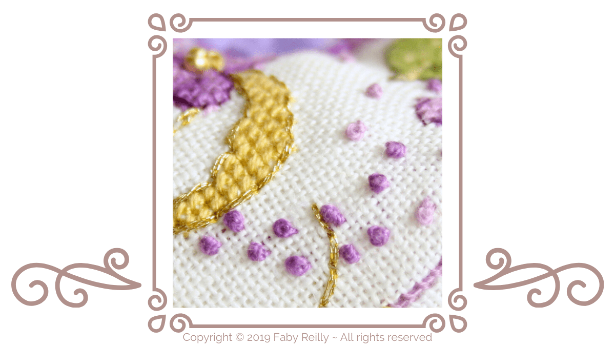 French knot Tutorial - Blog - Faby Reilly Designs