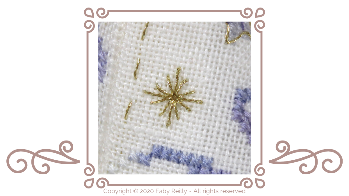 Diamond Eyelet stitch Tutorial - Faby Reilly Designs