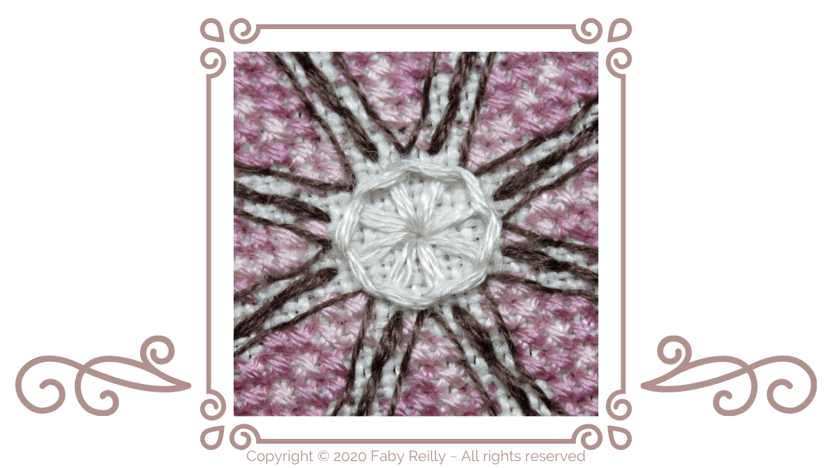 Buttonhole cartwheel stitch Tutorial